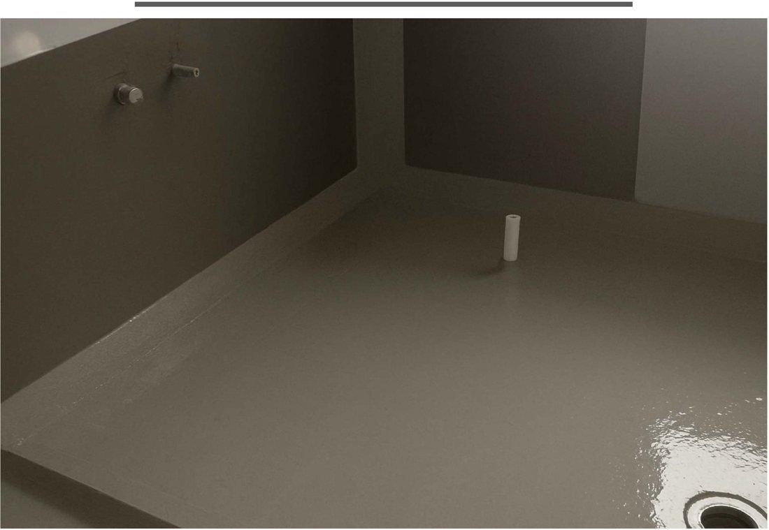 Wet area waterproofing around column and planter in Qatar